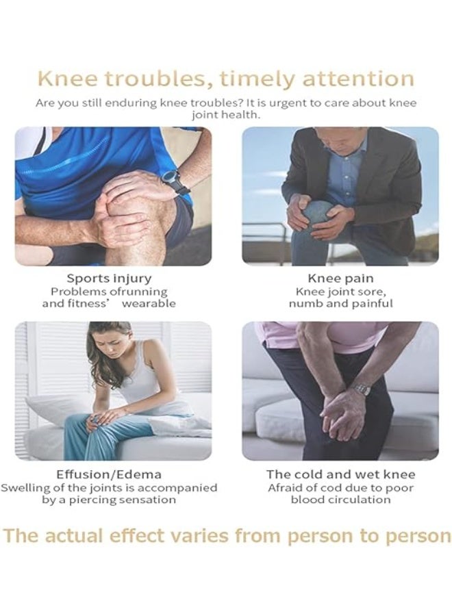 Vibration Knee Massager & Joint Warmer Wrap – Cordless Heated Knee Brace for Pain Relief & Circulation – Ergonomic Adjustable Heat Therapy Stool - Image 4